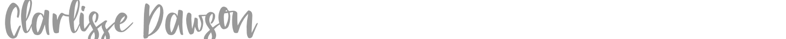 Clarlisse Dawson font preview